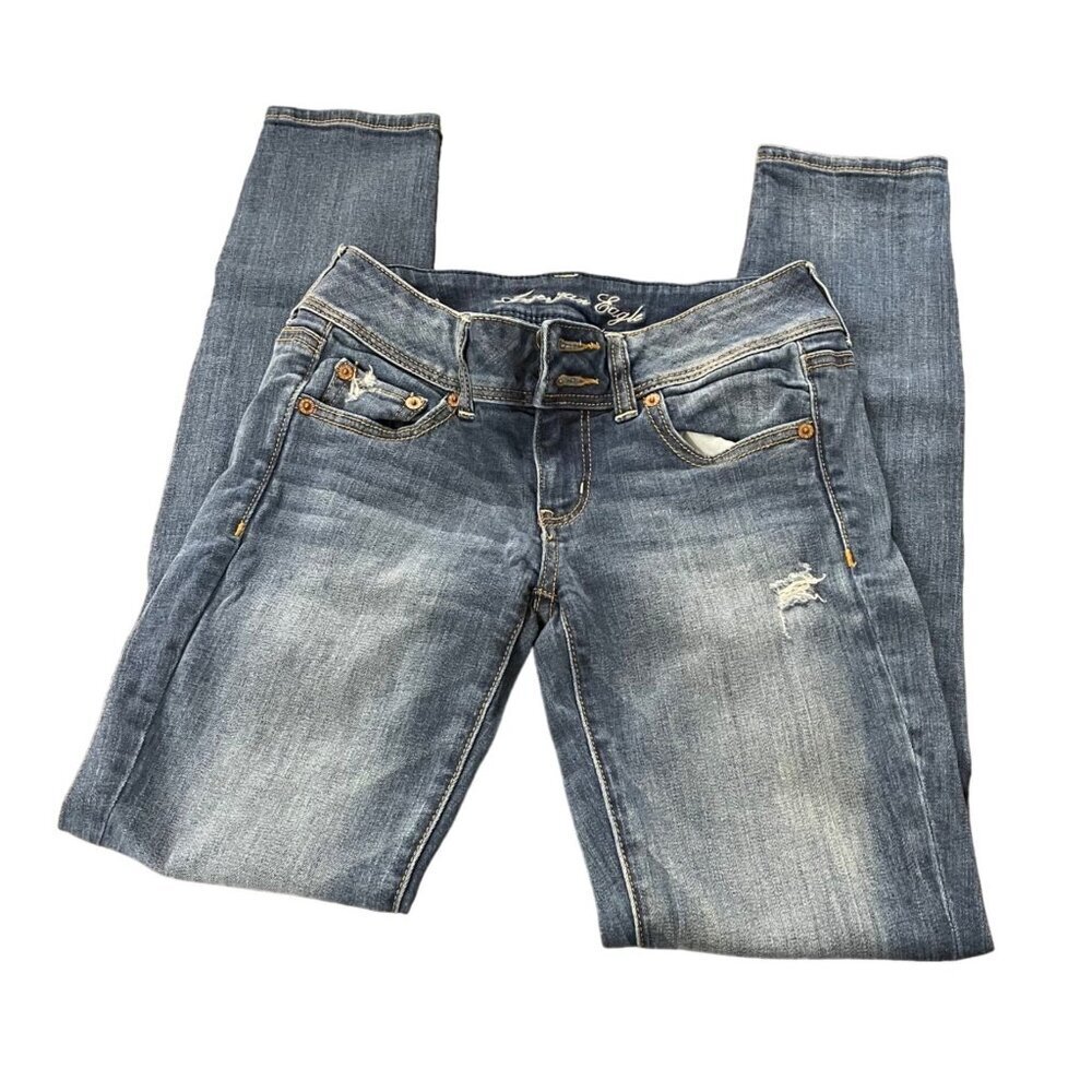 American Eagle Stretch Distressed Skinny Jean Size 4